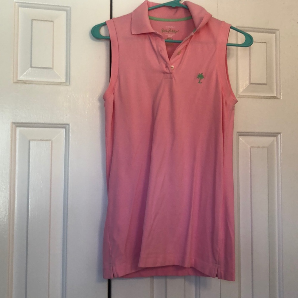 Lilly Pulitzer sleeveless workout polo golf